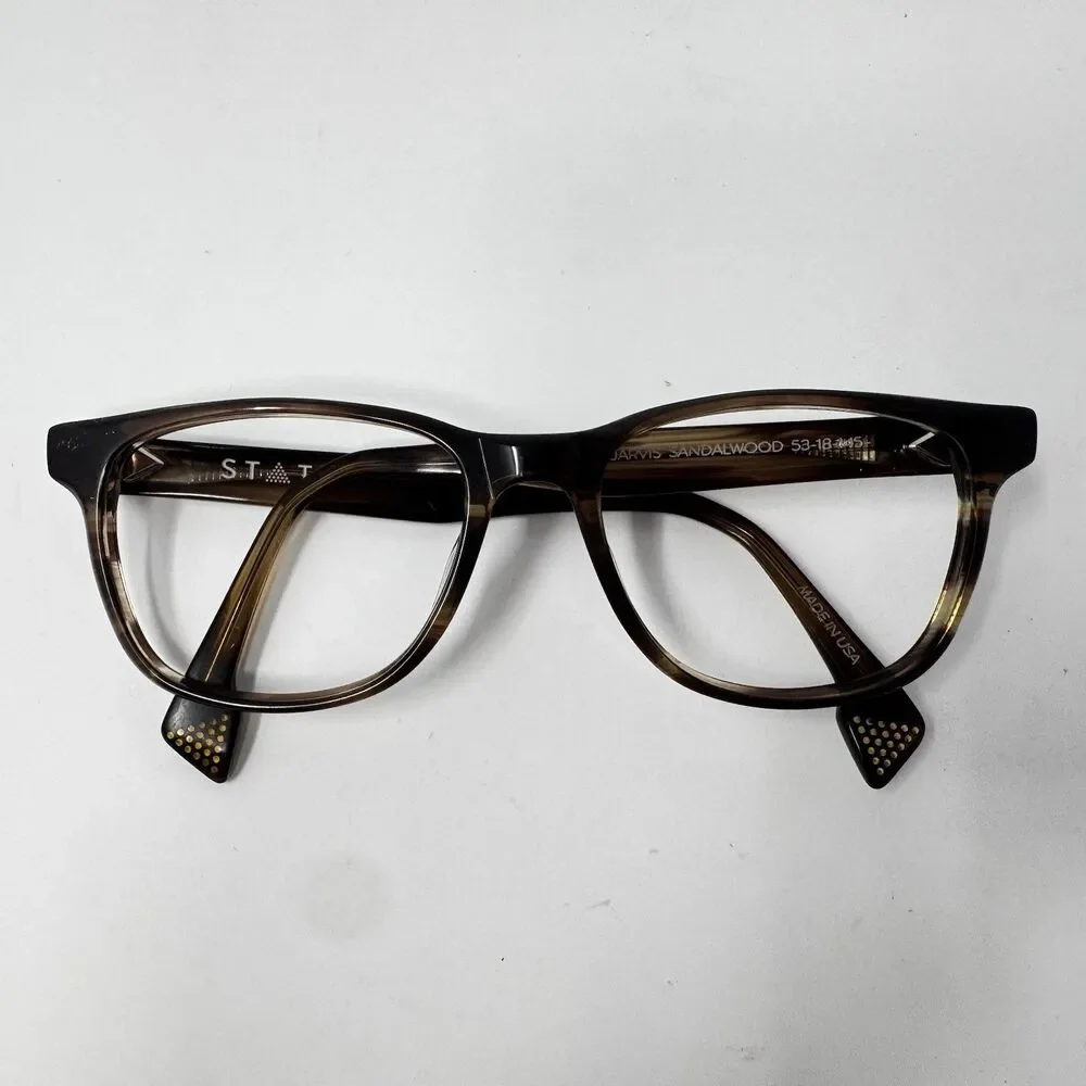 STATE Optical Co Jarvis Sandalwood Eyeglass Frames 53-18-145 Made in USA